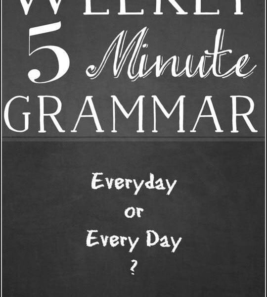 5 minutes grammar lesson - Everyday or Every Day