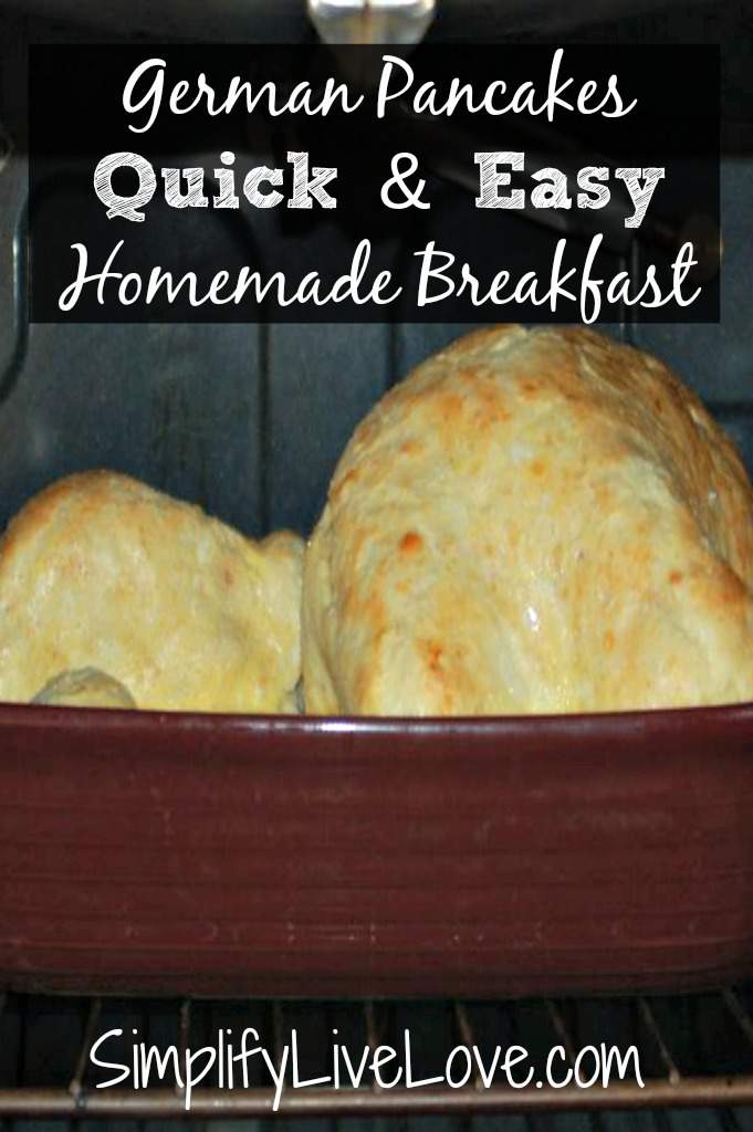 German Pancakes Quick & Easy Homemade Breakfast