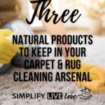 Natural cleaning products for your carpet and rugs