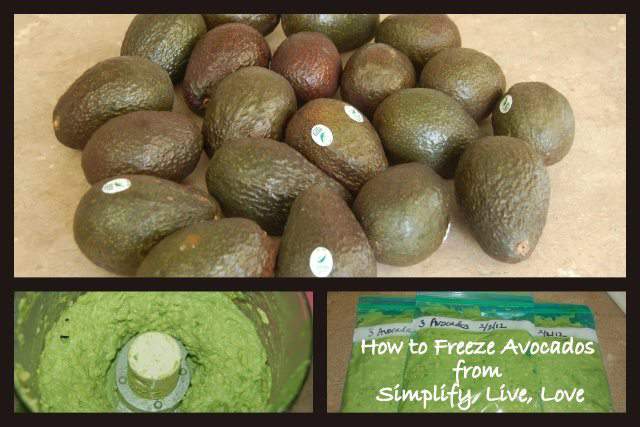 how to freeze avocados