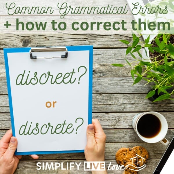 discreet vs discrete