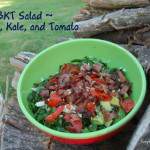 bacon kale and tomato salad