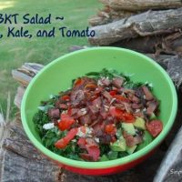 bacon kale and tomato salad