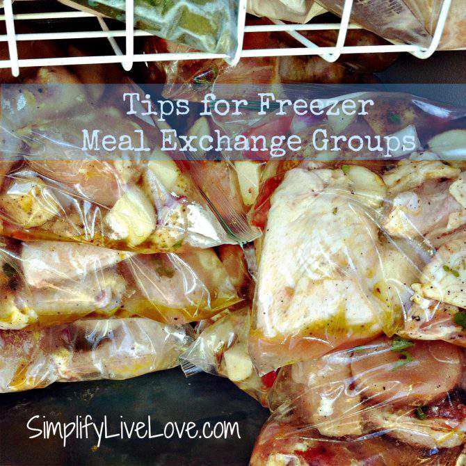 tips for freezer meal exchange groups