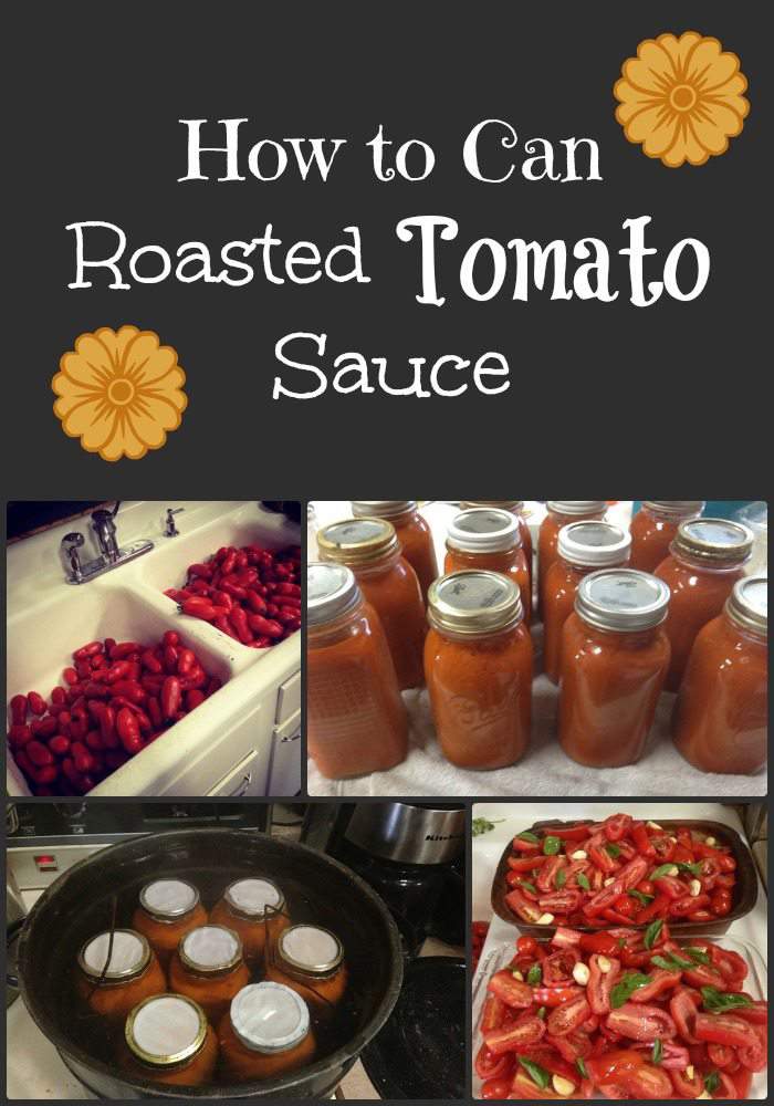 How to can roasted tomato sauce