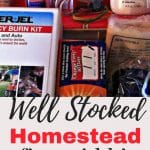 well stocked homestead first aid kit