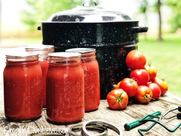 how to can crushed tomatoes quickly