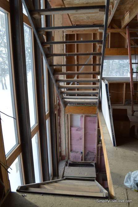 Passive House Update - stairwell - 6 months to move in