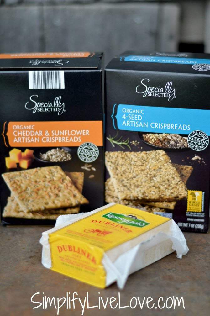 Cheese and crackers are a classic and healthy snack for kids. Try these artisan crackers in delicious flavors like cheddar and sunflower and 4-seed, both available at Aldi.