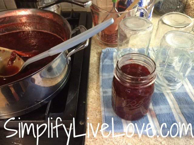 Homemade Strawberry Syrup Recipe & Canning Instructions - fill and wipe