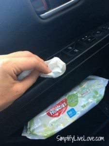 Top 10 Reasons to Keep Huggies Wipes in Your Car #ad #tripleclean clean your car with Huggies Wipes from SimplifyLiveLove.com