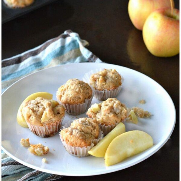 Cooking with Kids - Mini Applesauce Muffin Recipe, healthy & easy recipe to make with your kids, if you can relinquish control in the kitchen. Lol! from {SimplifyLiveLove.com}