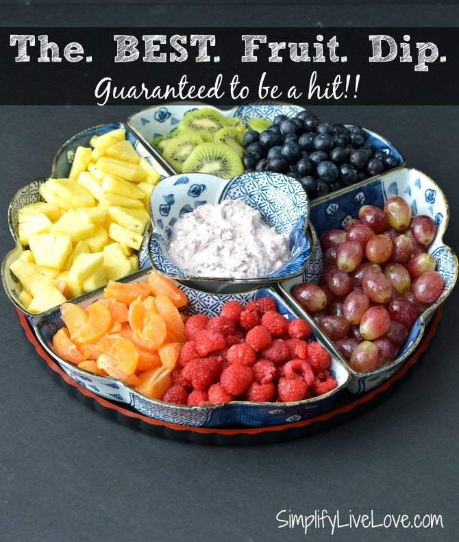 Dip for fresh on sale fruit platter