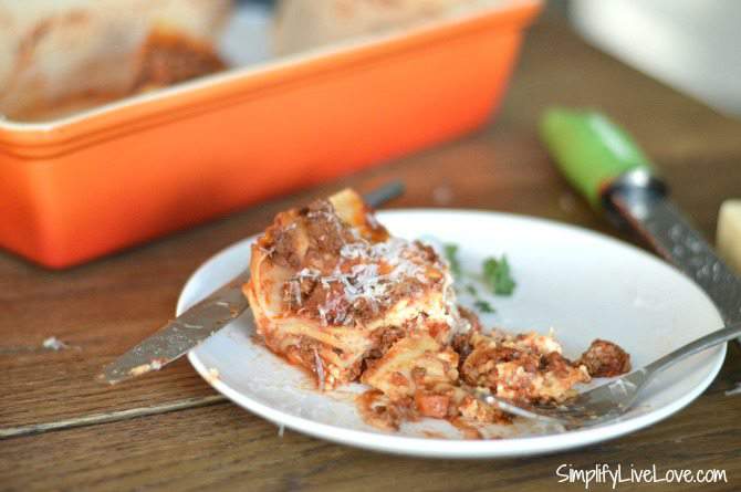 Make Ahead Lasagna Recipe with Cottage Cheese & Secret Veggies. Maximize time in the kitchen with this recipe that makes three meals at once.