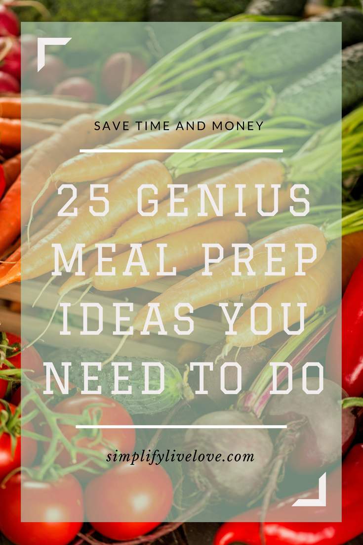 25 genius meal prep ideas that will save you time and money in the kitchen