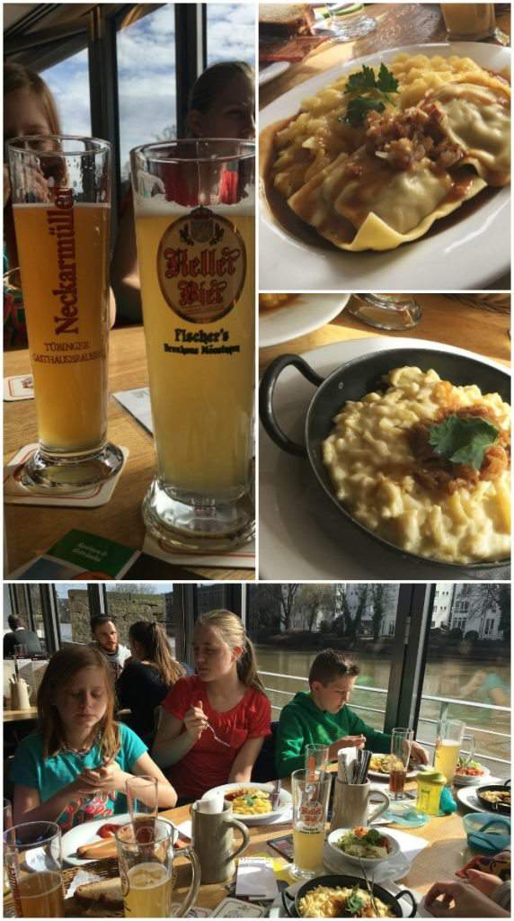 A meal at the Neckar Muller in Tubingen Germany