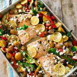 salmon sheet pan dinner