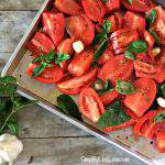 Homemade roasted tomato sauce