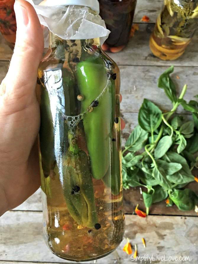 homemade Gourmet Hot Pepper Vinegar