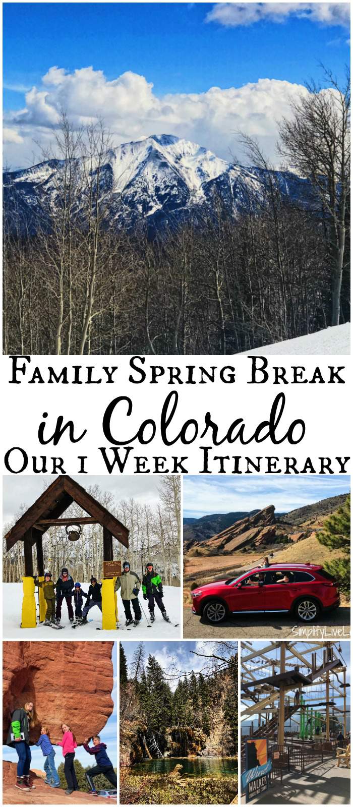 Colorado is one of the most popular spring break destinations in the US with beautiful weather and spring skiing. But there is more to do than just ski! If you're planning a Family Spring Break Colorado Extravaganza, our itinerary and tips can help!