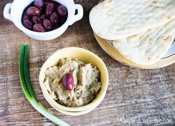 Delicious Olive Garlic Instant Pot Hummus without Tahini - Simplify ...