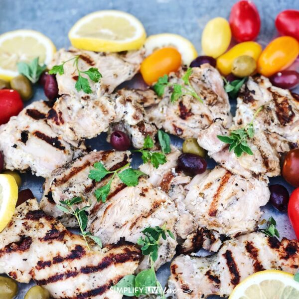 Greek Chicken Marinade with Fresh Herbs and Lemon