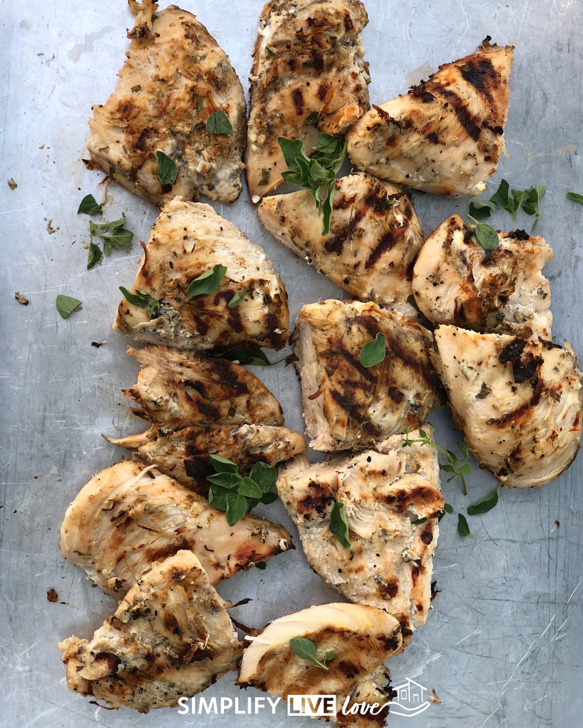 chicken breasts fresh from the grill