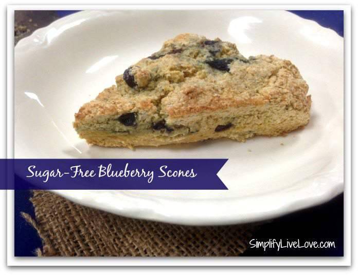 Sugar-Free Blueberry Scones