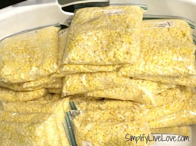 Quick & Easy Way to Freeze Corn