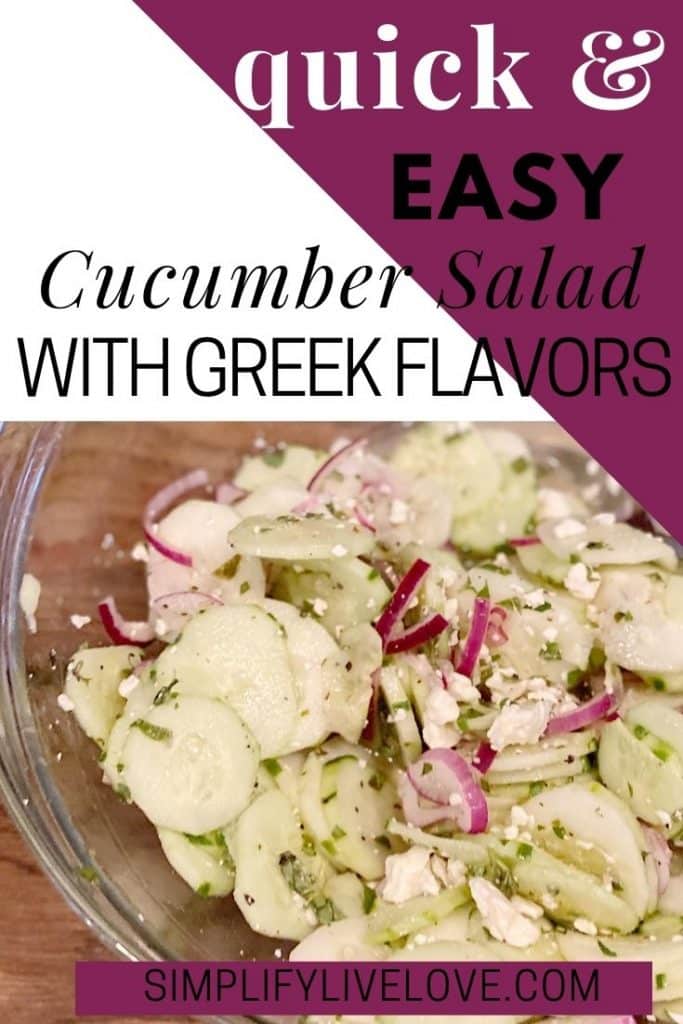 cucumber salad recipe pin