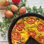 caramelized onion, kale, tomato quiche (1)