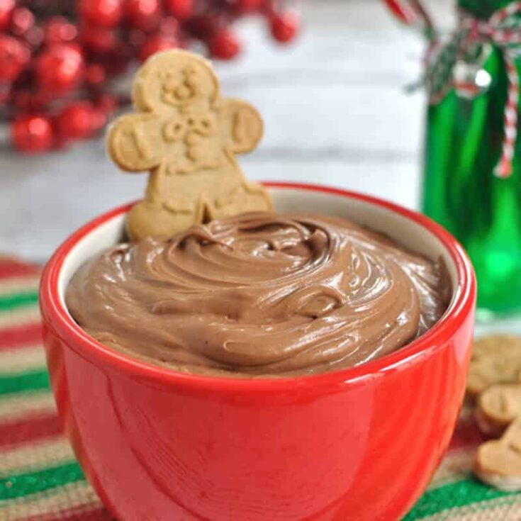 Eggnog Dip with Chocolate