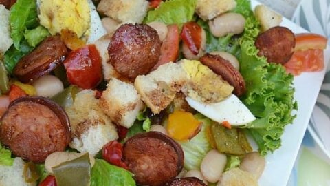 Image for Chorizo Egg and Bean Salad