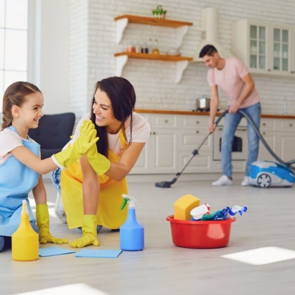family speed cleaning tips