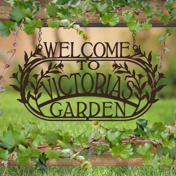 Image for Custom Welcome to the Garden Sign