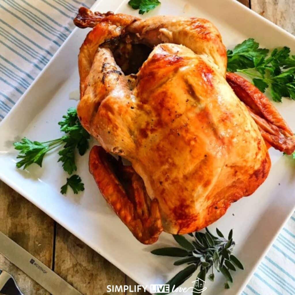 best turkey recipe, upside down, high heat