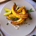 plated corn ribs