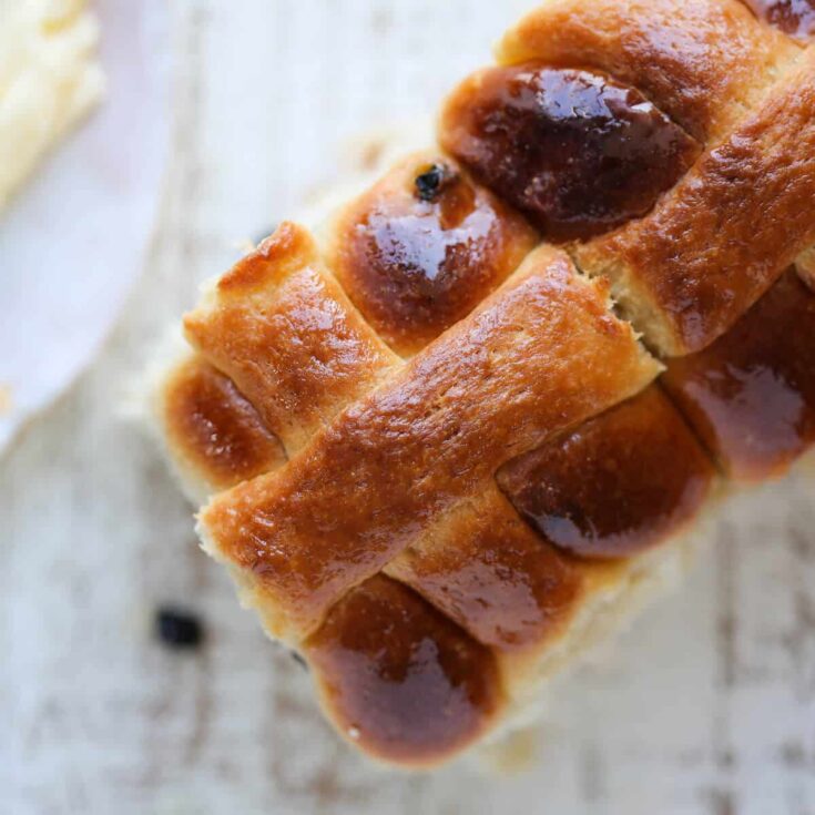 sourdough-hot-crossed-buns-two-buns