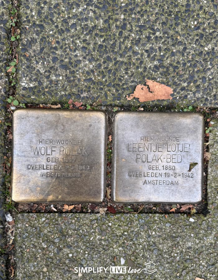 Stolperstein in Amsterdam
