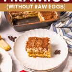 Tiramisu without eggs inspired by a dessert I first fell in love with in Germany. This easy, no-bake tiramisu uses espresso-soaked ladyfingers, creamy mascarpone, and whipped cream—no raw eggs required. Perfect for entertaining, holidays, or when you want a classic European dessert made simple.