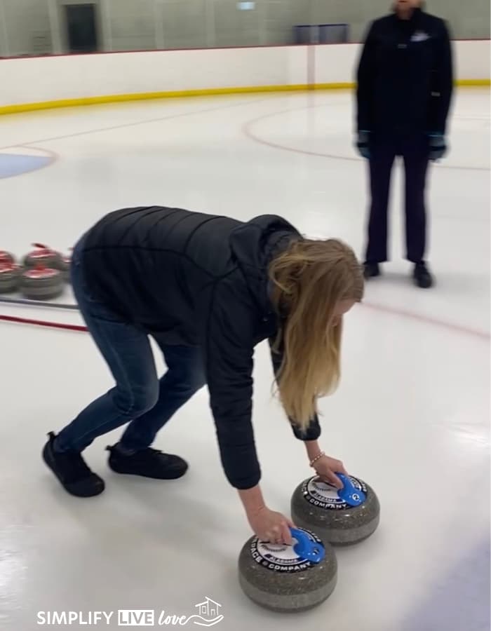 I am not a graceful curler