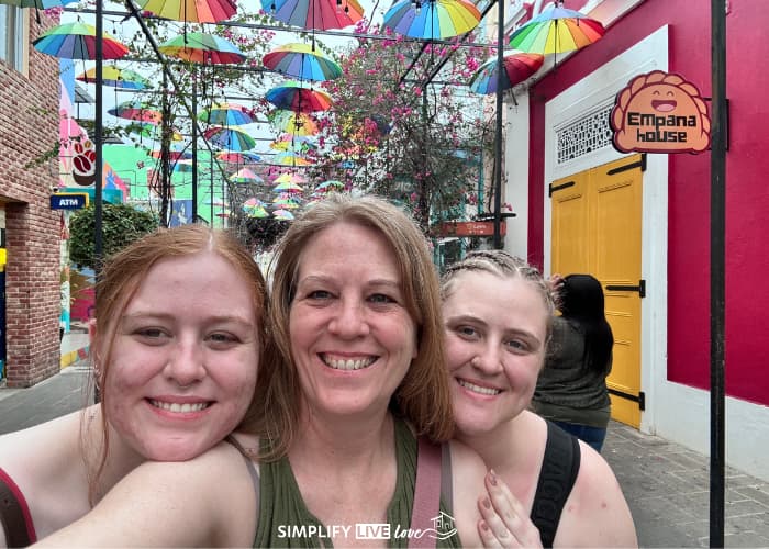 umbrella street in Puerto Plata Dominican Republic