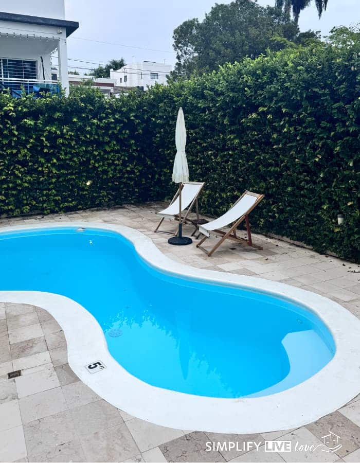 the pool at our vacation rental home in puerto plata