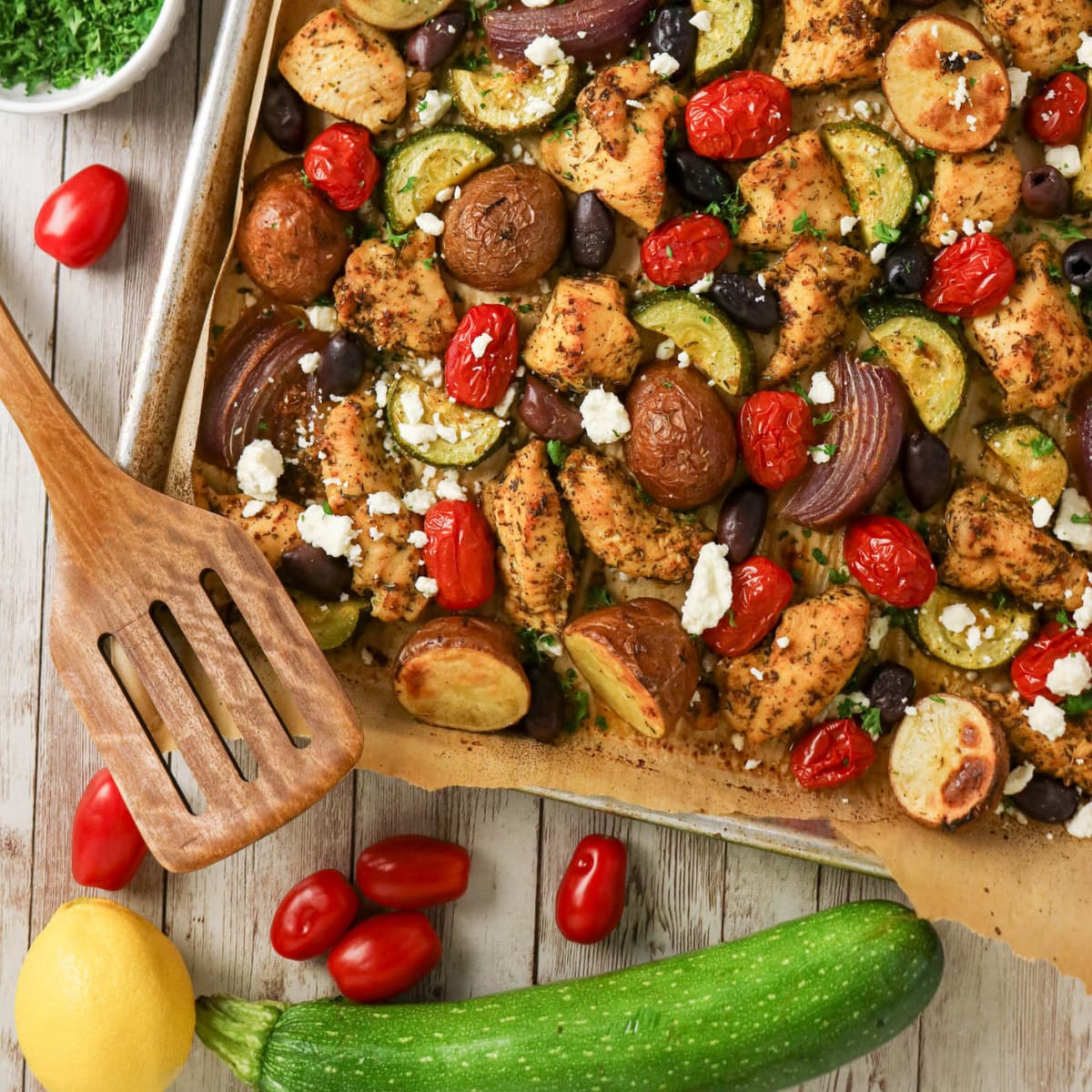 Greek Chicken Sheet Pan Dinner (Garden-Fresh & Easy (1)