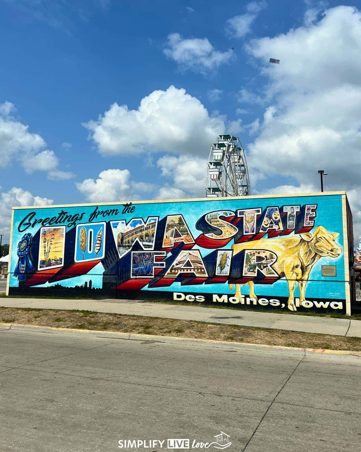 Greetings from the Iowa State Fair mural