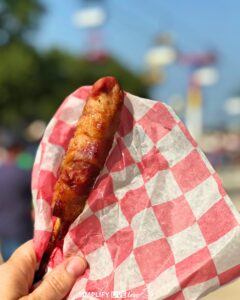 bacon wrapped rib at the Iowa State Fair