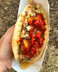 chicken wrap at the iowa state fair
