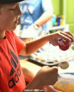 free egg on a stick at the Iowa State Fair