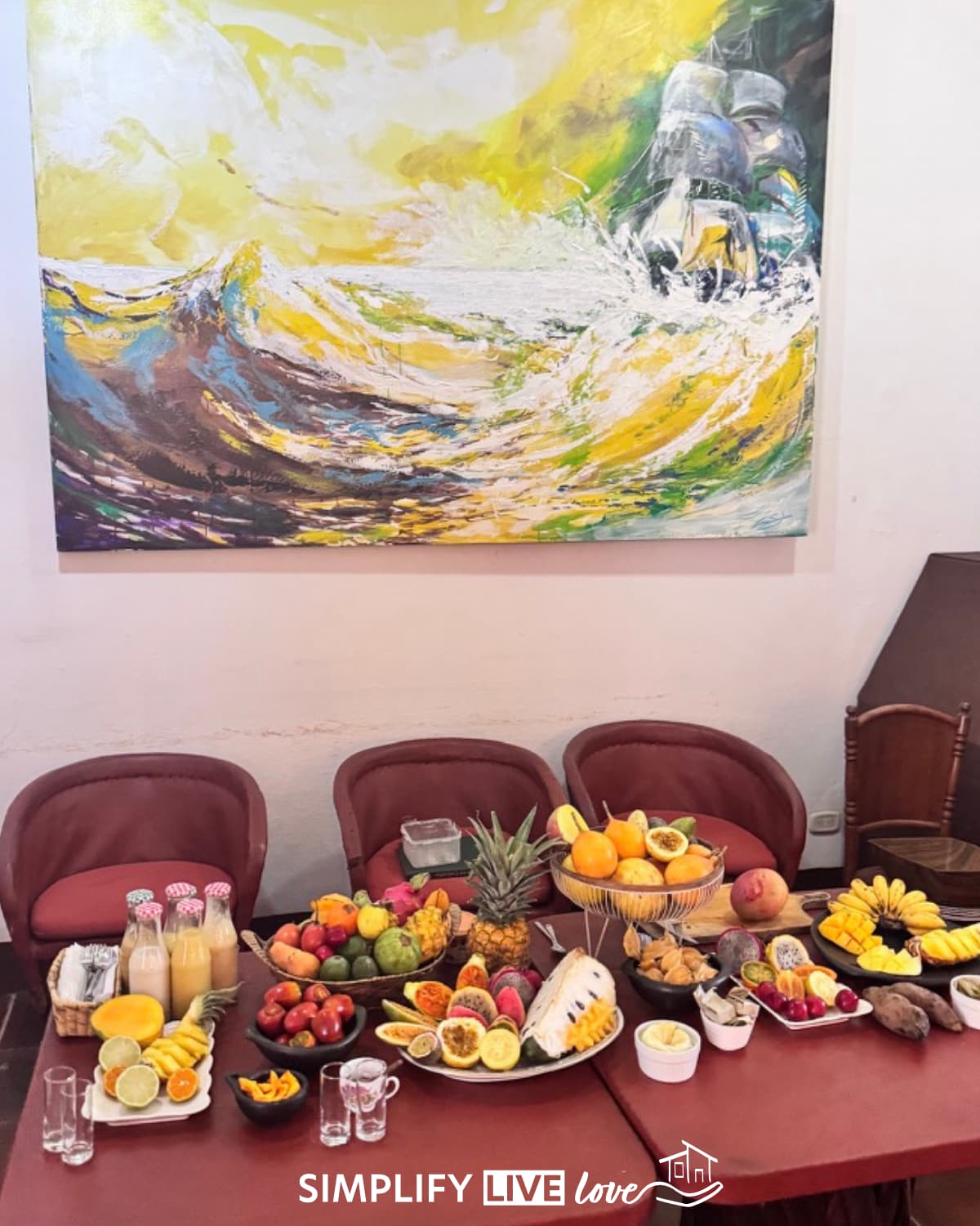 Colombian fruit tasting in Pereira