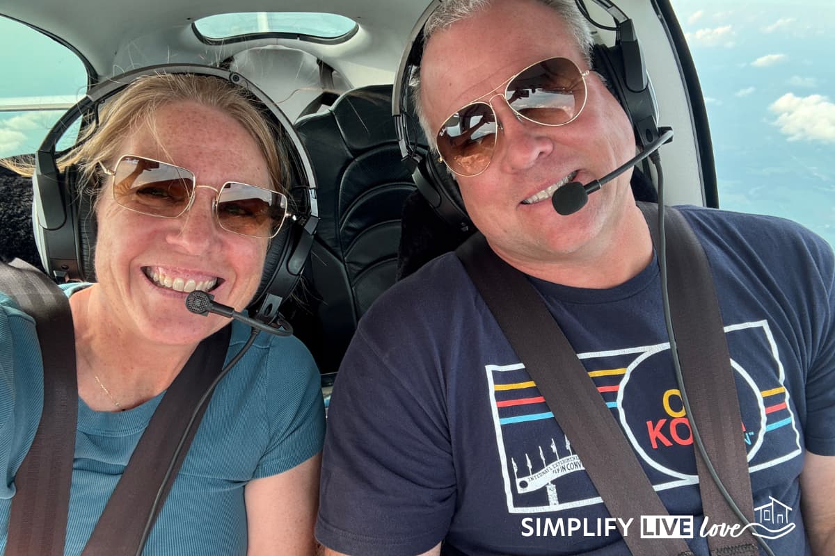 in a plane Flying to Great Smoky Mountains National Park